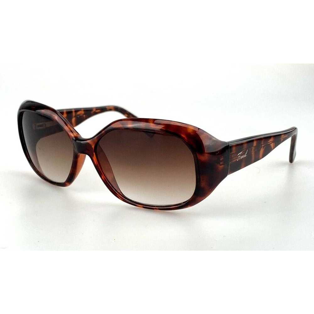 Fossil Sunglasses Brown Tortoise Shades Round Oversized SCRATCH
